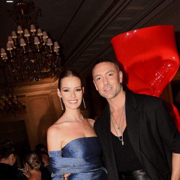 Maëva Coucke (Miss France 2018), Maxime Dereymez - Soirée du Grand Dîner "Trophée Forbes" au Four Seasons Hôtel George V Paris le 30 septembre 2022. © Coadic Guirec - Rachid Bellak / Bestimage 