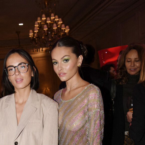 Agathe Auproux, Thylane Blondeau - Soirée du Grand Dîner "Trophée Forbes" au Four Seasons Hôtel George V Paris le 30 septembre 2022. © Coadic Guirec - Rachid Bellak / Bestimage 