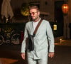 David Beckham - La famille Beckham quitte l'hôtel La Réserve pour l'after party du défilé Victoria Beckham lors de la Fashion Week de Paris (PFW), France, le 30 septembre 2022. 