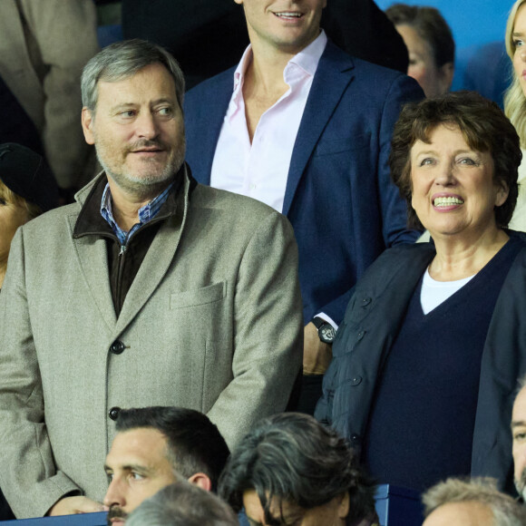 Roselyne Bachelot - People au match de football en ligue 1 Uber Eats : PSG vs Nice (2-1) au Parc des Princes à Paris le 1er octobre 2022.