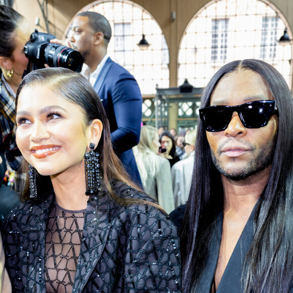 Zendaya - Front Row du défilé Valentino Collection Femme Prêt-à-porter Printemps/Eté 2023 lors de la Fashion Week de Paris (PFW), France, le 2 octobre 2022.