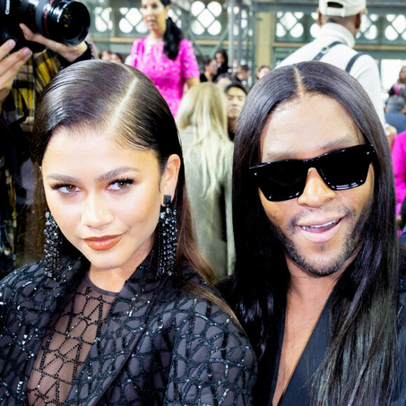 Zendaya et Naomi Campbell - Front Row du défilé Valentino Collection Femme Prêt-à-porter Printemps/Eté 2023 lors de la Fashion Week de Paris (PFW), France, le 2 octobre 2022. 