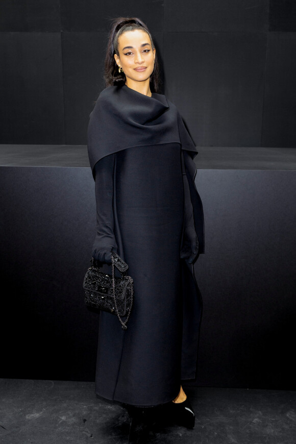 Camélia Jordana - Photocall du défilé Valentino Collection Femme Prêt-à-porter Printemps/Eté 2023 lors de la Fashion Week de Paris (PFW), France, le 2 octobre 2022.