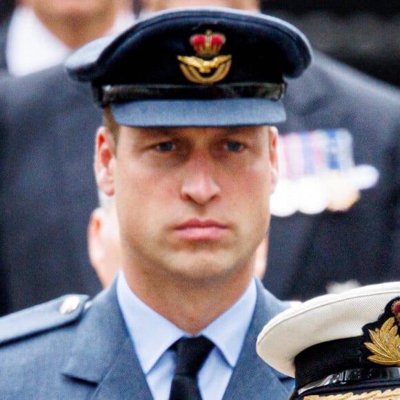 Le roi Charles III d'Angleterre, Le prince William, prince de Galles - Funérailles d'Etat de la reine Elizabeth II d'Angleterre, à Londres, Royaume Uni, le 19 septembnre 2022. 