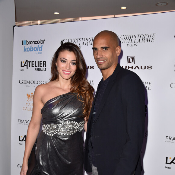 Rachel Legrain-Trapani et son ex-mari Aurélien Capoue - Défilé "Christophe Guillarmé" collection prêt-à-porter Printemps/Eté 2016 lors de la fashion week à l'atelier Renault à Paris le 30 septembre 2015. 