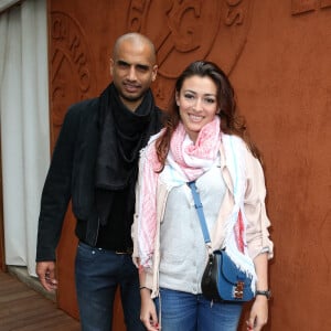 Aurélien Capoue et son ex-femme Rachel Legrain-Trapani - People au village des Internationaux de France de tennis de Roland Garros à Paris, le 28 mai 2014. 