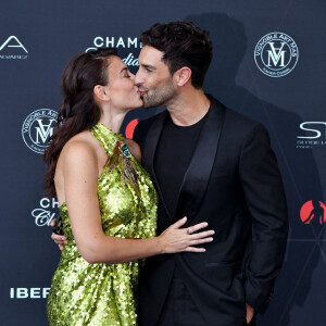 Rachel Legrain-Trapani (Miss France 2007) et son compagnon Valentin Léonard au photocall de la cérémonie d'ouverture de la 61ème édition du Festival de Télévision de Monte-Carlo au Grimaldi Forum, à Monaco, le 17 juin 2022. © Bruno Bebert/Bestimage 