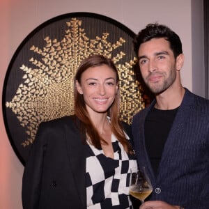 Rachel Legrain-Trapani (Miss France 2007) et son compagnon Valentin Léonard - Inauguration du restaurant italien gastronomique "Il Carpaccio" au Royal Monceau à Paris le 6 octobre 2021. © Rachid Bellak/Bestimage 