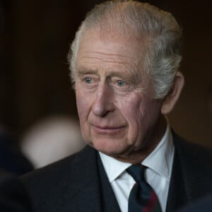 Le roi Charles III d'Angleterre et Camilla Parker Bowles, reine consort d'Angleterre, organisent une réception pour célébrer les communautés sud-asiatiques britanniques, au palais de Holyroodhouse à Édimbourg (Ecosse), le 3 octobre 2022.