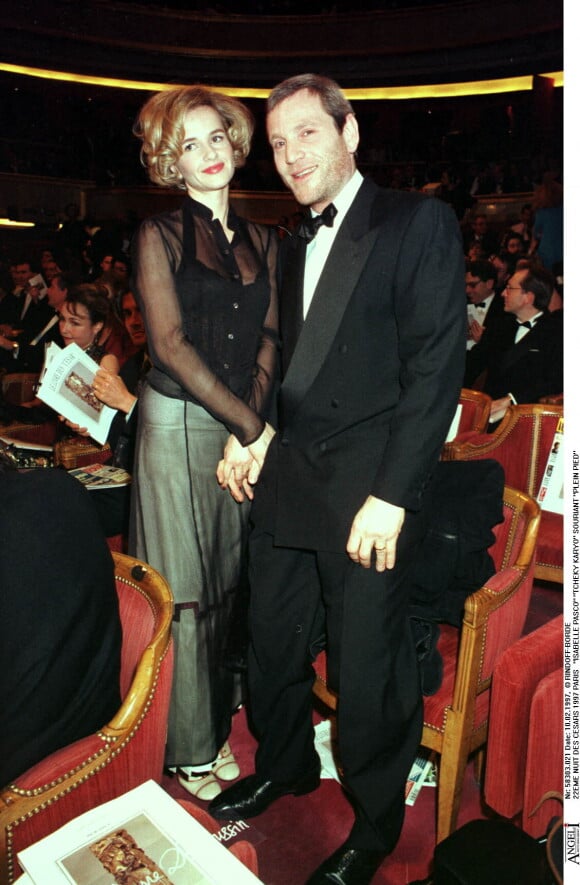Tchéky Karyo et Isabelle Pasco en 1997 lors des César