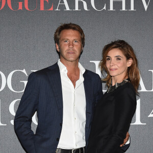 Le prince Emmanuel Philibert de Savoie et Clotilde Courau (princesse de Savoie) - Photocall de la soirée "Vogue 50 Archive" à Milan.