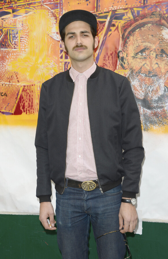 Tanel Derard (fils de Helena Noguerra) - Exposition "H Tag Love Market" à Paris, le 6 juin 2015. 