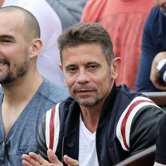 Kool Shen - People dans les tribunes lors des Internationaux de France de Tennis de Roland-Garros à Paris le 1er juin 2018. © Dominique Jacovides-Cyril Moreau / Bestimage  Celebrities at Roland Garros french open in Paris on June 1st, 2018. 