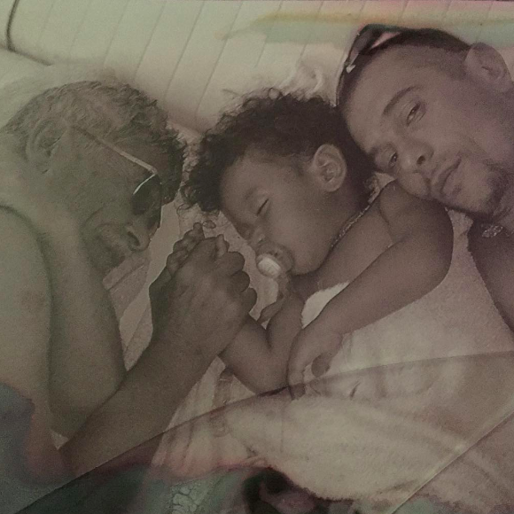 Kool Shen avec son papa et son fils Giani