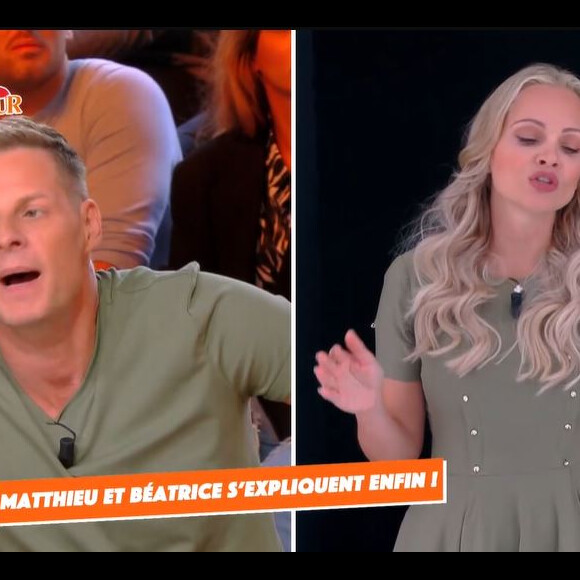 Matthieu Delormeau et Béatrice Rosen s'expliquent dans "Touche pas à mon poste", le 6 octobre 2022, sur C8