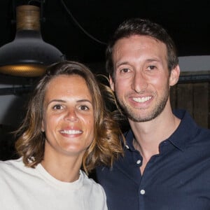 Laure Manaudou (ambassadrice) et Fabien Gilot lors de la conférence de presse pour le raid polaire 100% féminin en Islande "Destination Iceland by Défi d'Elles", à la maison de soins Respire à Paris, France, le 15 janvier 2020. © Jack Tribeca/Bestimage 