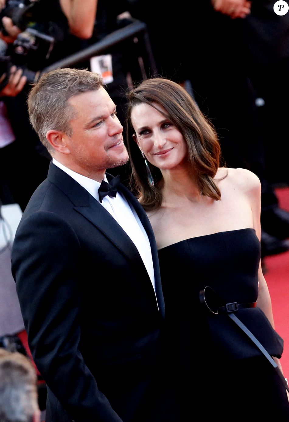 Matt Damon et Camille Cottin - Montée des marches du film &quot; Stillwater &quot; lors du 74ème Festival International du Film de Cannes. Le 8 juillet 2021 © Borde-Jacovides-Moreau / Bestimage.