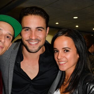 Olivier Dion avec Alizée et son mari Grégoire Lyonnet à la générale de la comédie musicale "Les 3 Mousquetaires" au Palais des Sports à Paris le 7 octobre 2016. © Coadic Guirec - Cyril Moreau / Bestimage.