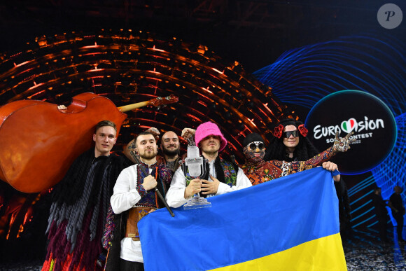 Kalush Orchestra Ukraine - L'Ukraine remporte le concours de chanson Eurovision 2022 au Pala Olimpico de Turin, Italie. © ANSA/Zuma Press/Bestimage