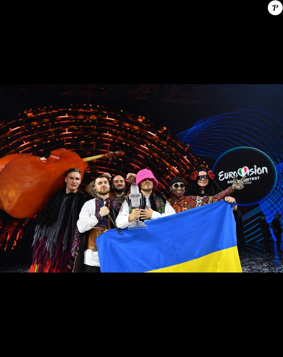 Kalush Orchestra Ukraine - L'Ukraine remporte le concours de chanson Eurovision 2022 au Pala Olimpico de Turin, Italie. © ANSA/Zuma Press/Bestimage