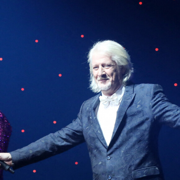 Exclusif - Patrick Sébastien - Spectacle "Le plus grand cabaret du monde" présenté par Patrick Sébastien au Dôme de Paris le 5 novembre 2021. © Bahi/Bestimage 