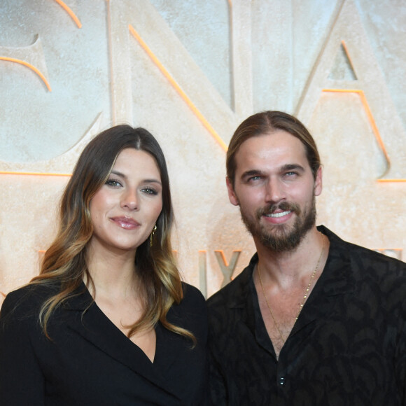 Camille Cerf (Miss France 2015) et son compagnon Théo Fleury - Avant-première du film "Athena" à la salle Pleyel à Paris le 13 septembre 2022 © Giancarlo Gorassini / Bestimage 