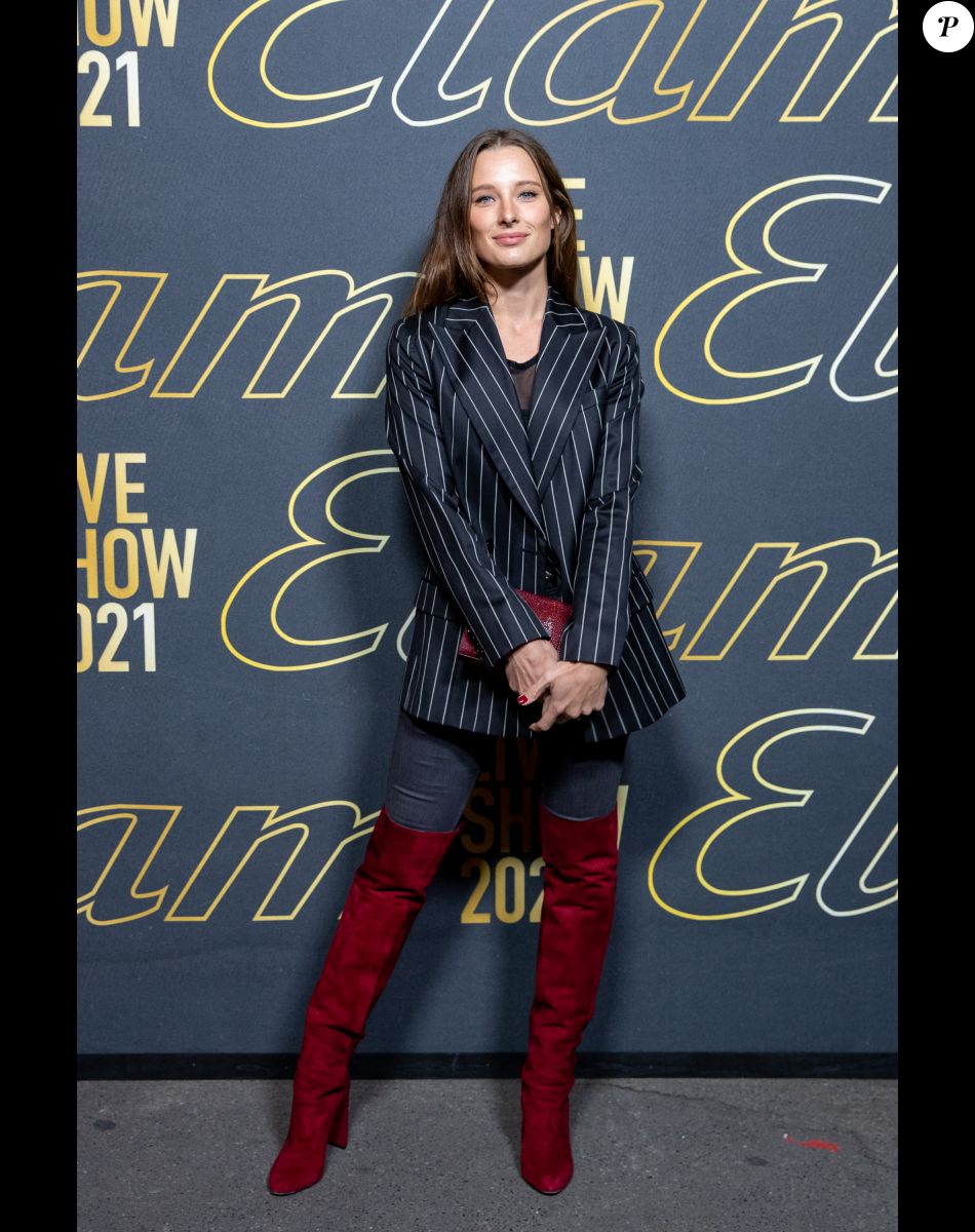 Ilona Smet - Photocall du défilé Etam Live Show 2021 à l'Opéra Garnier à Paris le 4 octobre 2021. © Tiziano Da Silva / Bestimage