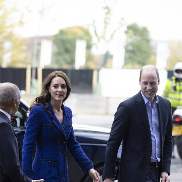 Le prince William, prince de Galles, et Catherine (Kate) Middleton, princesse de Galles, visitent la Copper Box Arena du Queen Elizabeth Olympic Park, pour participer à un événement avec Coach Core, qui fête ses 10 ans, à Londres, Royaume Uni, le 13 octobre 2022. 