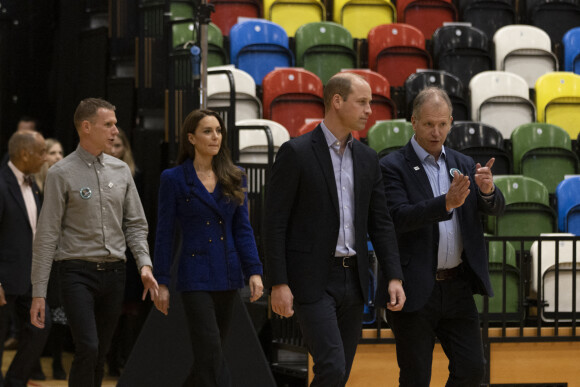 Le prince William, prince de Galles, et Catherine (Kate) Middleton, princesse de Galles, visitent la Copper Box Arena du Queen Elizabeth Olympic Park, pour participer à un événement avec Coach Core, qui fête ses 10 ans, à Londres, Royaume Uni. 