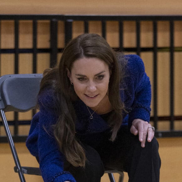 Catherine (Kate) Middleton, princesse de Galles, visite la Copper Box Arena du Queen Elizabeth Olympic Park, pour participer à un événement avec Coach Core, qui fête ses 10 ans, à Londres, Royaume Uni, le 13 octobre 2022. 