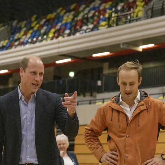 Le prince William, prince de Galles, visite la Copper Box Arena du Queen Elizabeth Olympic Park, pour participer à un événement avec Coach Core, qui fête ses 10 ans, à Londres, Royaume Uni, le 13 octobre 2022. 