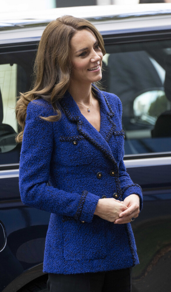 Catherine (Kate) Middleton, princesse de Galles, visite la Copper Box Arena du Queen Elizabeth Olympic Park, pour participer à un événement avec Coach Core, qui fête ses 10 ans, à Londres, Royaume Uni, le 13 octobre 2022. 