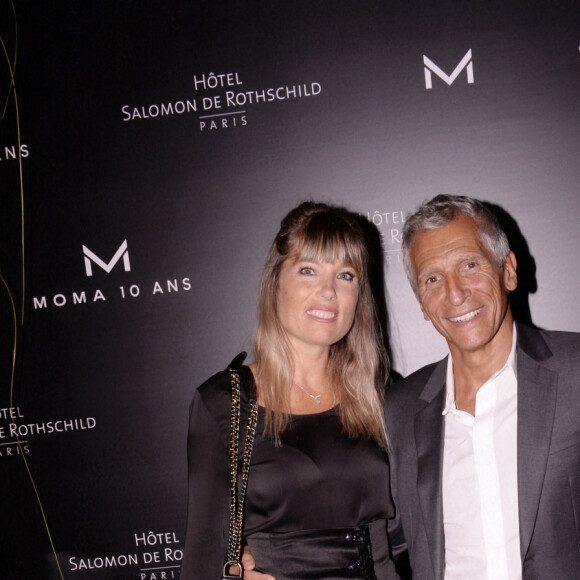 Exclusif - Nagui avec sa femme Mélanie Page - Moma Group fête son 10ème anniversaire à l'hôtel Salomon de Rothschild à Paris le 5 septembre 2022. © Rachid Bellak/Bestimage