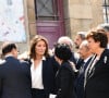 Exclusif - Cécilia Attias, Rachida Dati, Roselyne Bachelot - Obsèques de Michel David-Weill en l'église Saint Germain des Prés à Paris le 23 juin 2022.