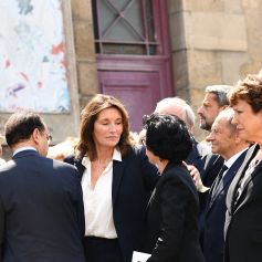 Exclusif - Cécilia Attias, Rachida Dati, Roselyne Bachelot - Obsèques de Michel David-Weill en l'église Saint Germain des Prés à Paris le 23 juin 2022.