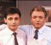 Jacques Martin et son fils David. Le 15 février 1989.