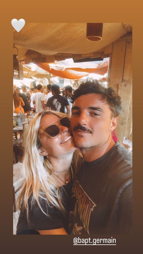 Sophie Tapie et Baptiste Germain sur Instagram