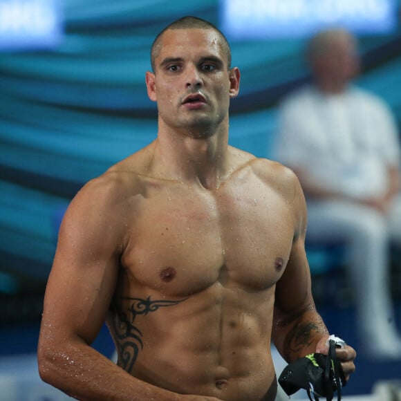 Florent Manaudou de France série (9) 100 m nage libre Hommes lors des championnats du monde de natation à Budapest, Hongrie, le 23 juin 2022. © Laurent Lairys/Panoramic/Bestimage