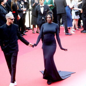 Vladimir Boudnikoff et Aya Nakamura - Montée des marches du film " Armageddon Time " lors du 75ème Festival International du Film de Cannes. Le 19 mai 2022