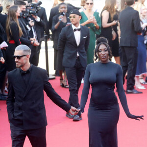 Vladimir Boudnikoff et Aya Nakamura - Montée des marches du film " Armageddon Time " lors du 75ème Festival International du Film de Cannes. Le 19 mai 2022