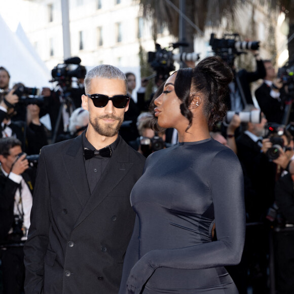 Vladimir Boudnikoff et Aya Nakamura - Montée des marches du film " Armageddon Time " lors du 75ème Festival International du Film de Cannes. Le 19 mai 2022