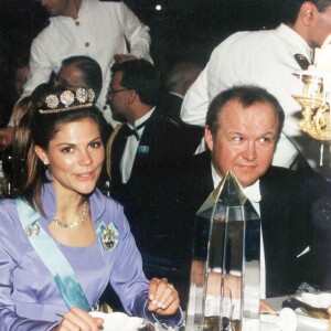 La princesse Victoria lors de la remise du prix nobel à Stockholm, en décembre 1997