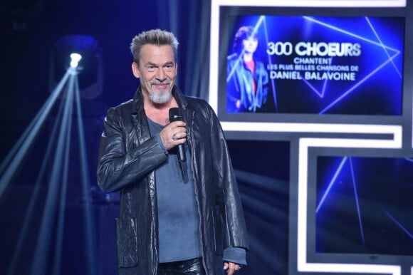 Exclusif - Florent Pagny - Enregistrement de l'émission "300 Choeurs chantent les plus belles chansons de Daniel Balavoine", diffusée le 18 février sur France 3. © Giancarlo Gorassini / Bestimage