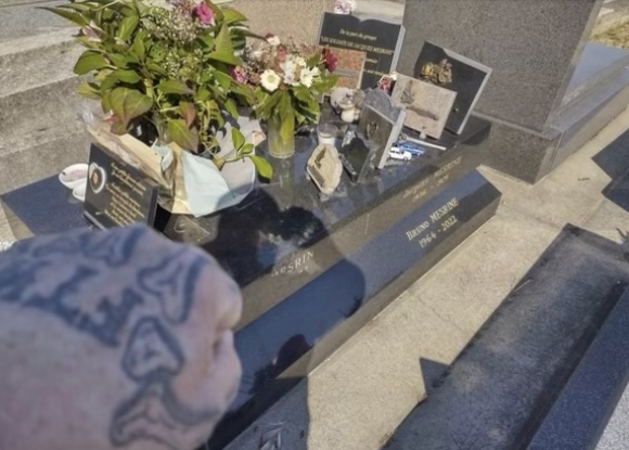 La tombe de Bruno Mesrine au cimetière de Clichy