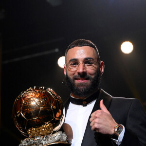 Karim Benzema (Ballon d'Or masculin 2022) - 66ème cérémonie du Ballon d'Or au Théâtre du Chatelet à Paris le 17 octobre 2022. © Stéphane Mantey via Bestimage 