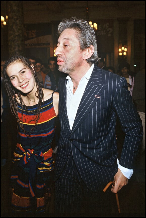 Archives - Serge Gainsbourg et sa femme Bambou au Festival de Cannes en 1983.