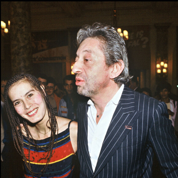 Archives - Serge Gainsbourg et sa femme Bambou au Festival de Cannes en 1983.