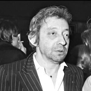 Serge Gainsbourg et Jane Birkin lors d'une soirée franco-italienne.