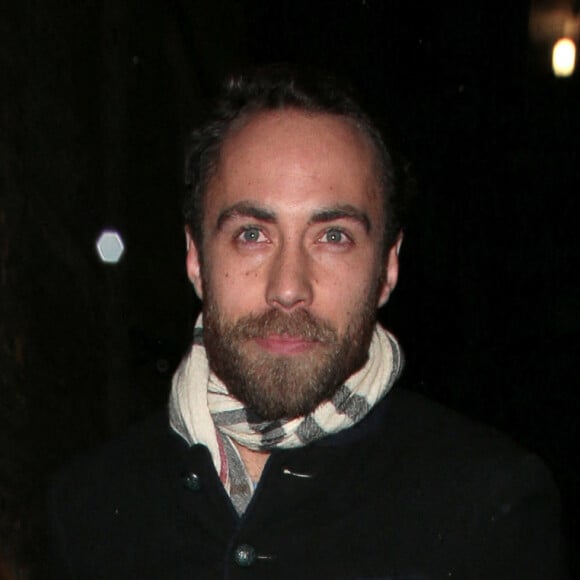 James Middleton et Alizee Thevenet quittent la fête de fiançailles de la princesse Beatrice et d'Edoardo Mapelli Mozzi en 2019. Photo by Hewitt/Splash NewsABACAPRESS.COM