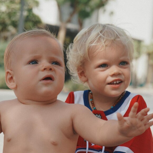 Milo et Matteo, les fils d'Hillary Vanderosieren et Giovanni Bonamy